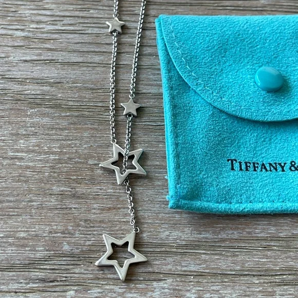 tiffany and co star lariat necklace